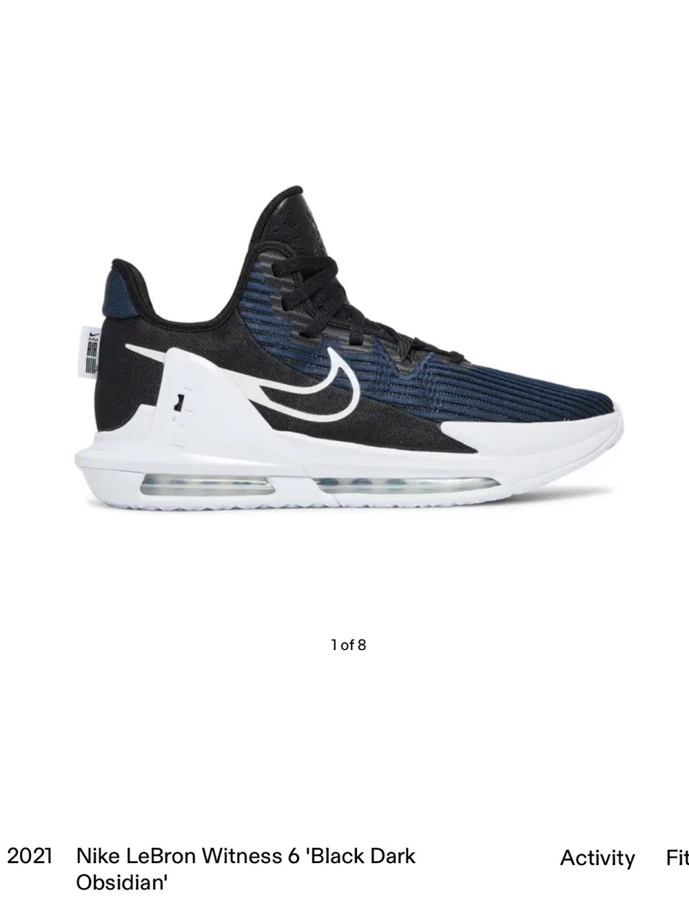 Nike LeBron Witness 6 Basketball Shoes - Black / Blue / White